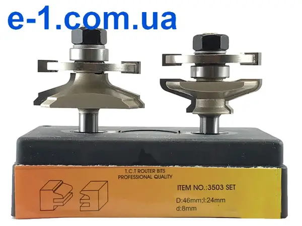Набор комбинированных рамочных фрез для сращивания Глобус 3503set