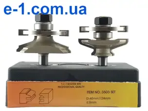 Набор комбинированных рамочных фрез для сращивания Глобус 3503set
