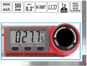 Угломер электронный LCD ±0.2˚ 500мм