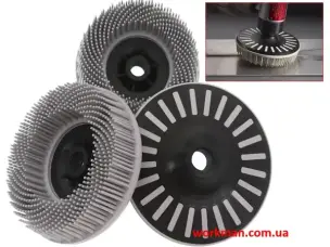Щетка для полировки WorkMan Bristle 115 мм P120 (финальная обработка)