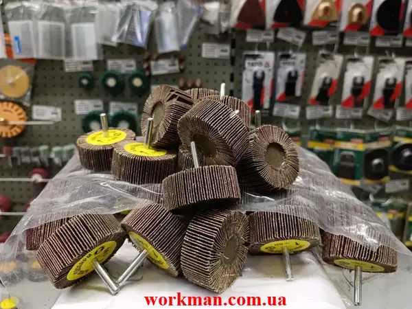 Лепестковый круг для дрели WorkMan FW-60х25 P100