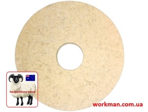 Войлочний круг для точила WorkMan Felt 125х20х32 мм