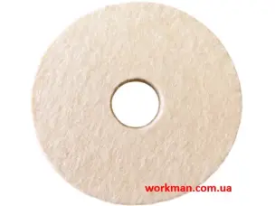 Войлочний круг для точила WorkMan Felt 125х20х32 мм
