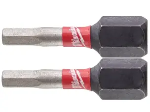 Бита ударная шестигранная Milwaukee Shockwave 25мм Hex3 (2шт)