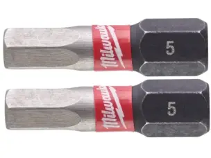 Біта ударна шестигранна Milwaukee Shockwave 25мм Hex5 (2шт)