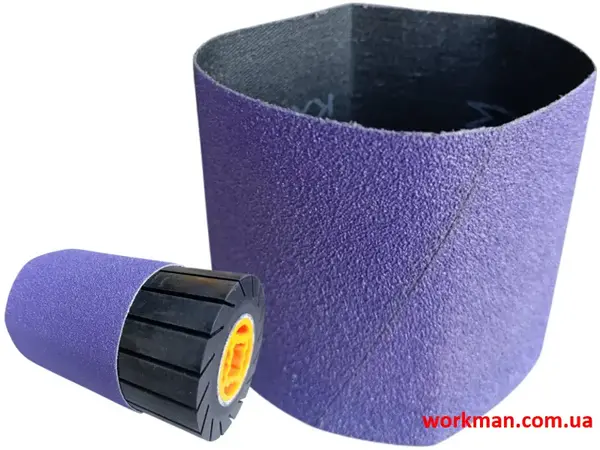 Шліфувальна гільза (втулка, стрічка) для гумового барабана Ceramics 90x100мм P80