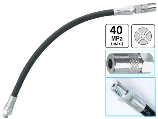 Гнучкий шланг Intertool 300 мм (310 атм) для змащувального шприца