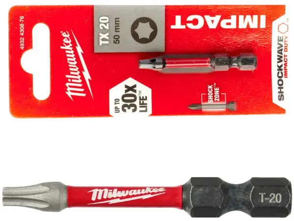 Ударная бита Milwaukee Shockwave 50мм TX20