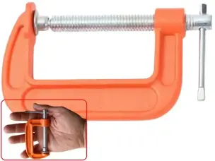 Струбцина G-образная 50 мм WorkMan Light чугунная оцинкованная