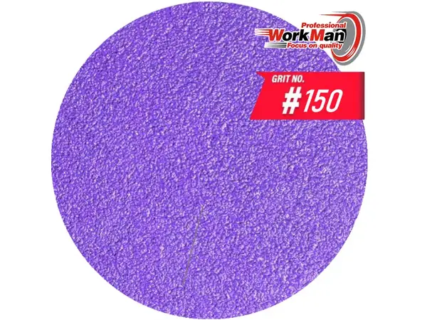 Круг на липучке WorkMan Ceramic 125мм P150 для чистовой шлифовки
