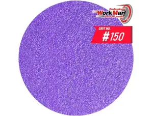 Круг на липучці WorkMan Ceramic 125мм P150 для чистового шліфування