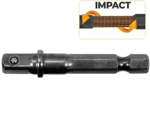 Адаптер ударный 1/4" для торцевых головок (Cr-V) HEX