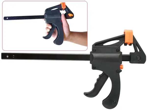 Струбцина швидкозатискна пістолетна WorkMan Automatic 150х60 мм