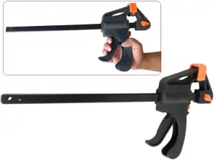 Струбцина швидкозатискна пістолетна WorkMan Automatic 250х60 мм