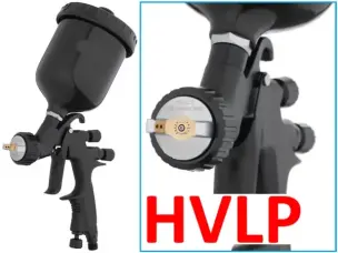 Краскопульт пневматический HVLP Black 1.4 мм | Бачок 600 мл