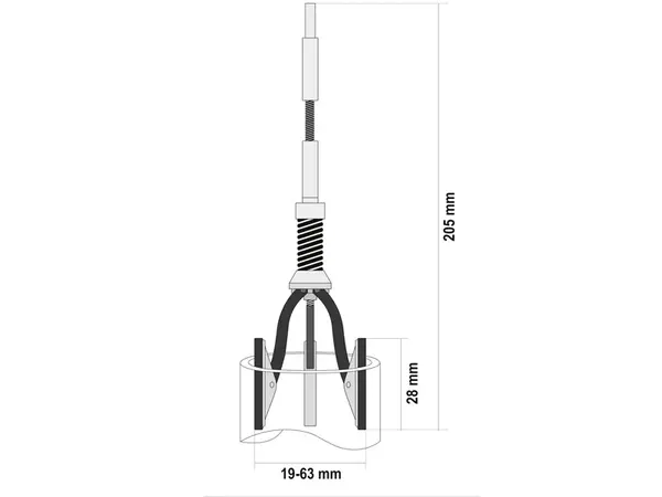 Хон з камінням для шліфування циліндрів 19-63мм Yato YT-05810