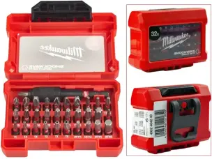 Набір біт Milwaukee Shockwave (32 шт) з locking-тримачем