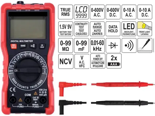 Мультиметр LCD 0-600V