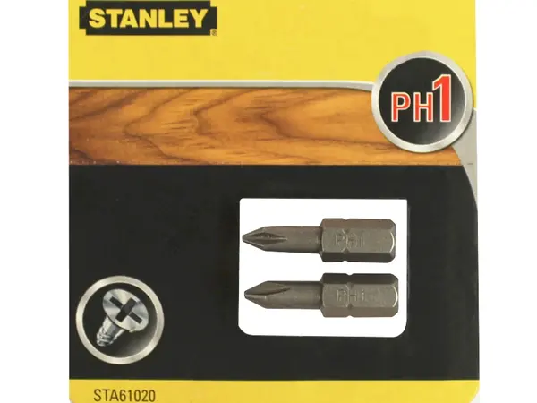 Хрестові біти для саморезів PH1 25мм Stanley