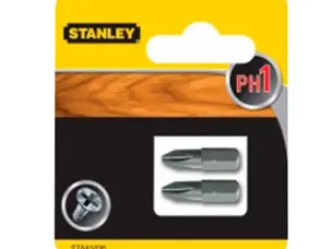 Хрестові біти для саморезів PH1 25мм Stanley