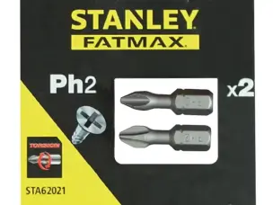 Хрестові біти PH2 25мм для шуруповерта Stanley