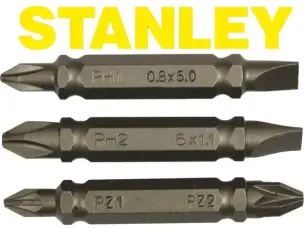 Набір двосторонніх хрестових біт 48мм Stanley