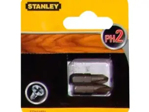 2 крестообразные биты PH2 25мм Stanley