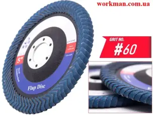 Круг лепестковый для шлифовки углов WorkMan FC-ZA P60 (цирконий)