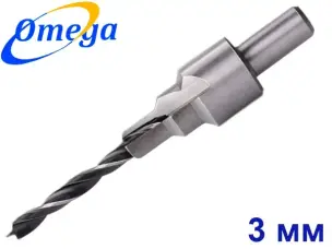 Свердло під конфірмат 3,0 мм HSS із зенкером