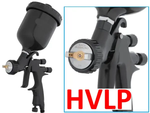 Краскопульт пневматический HVLP Black 1.3 мм | Бачок 600 мл