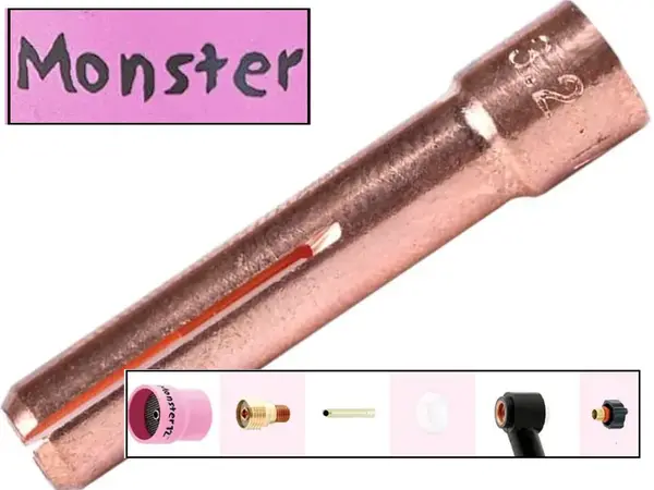 Цанга Monster TIG 3.2 мм коротка для WP-17/18/26