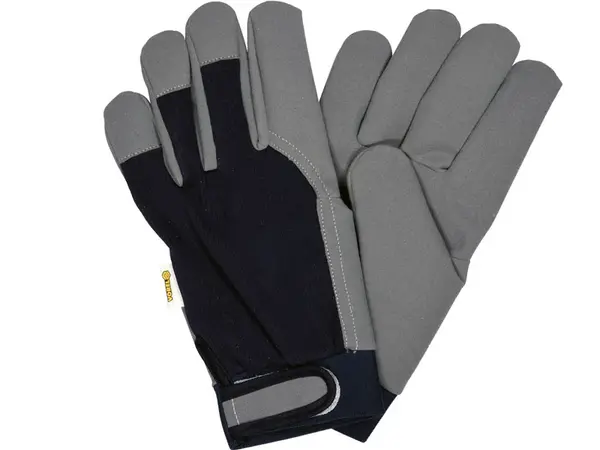 Рабочие тканевые комбинированные перчатки 10''