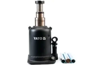 Двоштоковий пляшковий домкрат 10т 21-52см Yato YT-1714