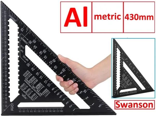 Кутник Swanson метричний 430мм