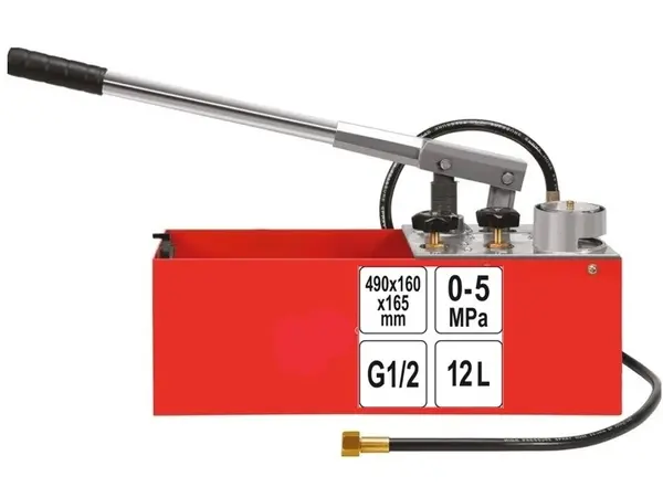 Насос для опрессовки системы отопления 5MPa 12L