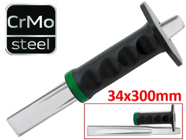 Зубило по металу із захистом CrMo 34x300мм