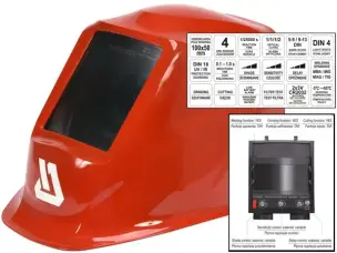 Зварювальна маска хамелеон Red PRO 4 датчики