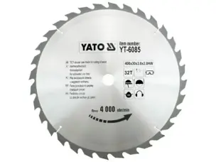 Диск пильный для циркулярки 400х30х32зуба Yato