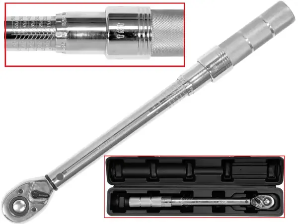 Ключ динамометрический щелчковый 3/8″ 10-60 Нм