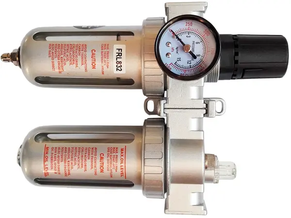 Блок підготовки повітря Air Pro 1/4" 5 мкм (фільтр+регулятор+лубрикатор)