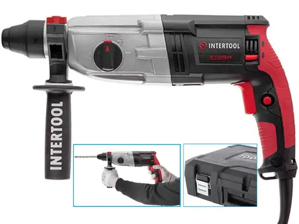 Перфоратор прямий Intertool Storm WT-0172 1000 Вт 3,2 Дж