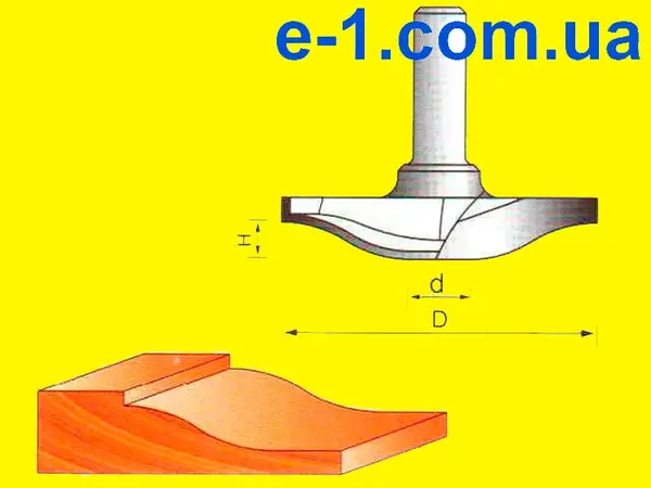 Фреза фігирейная горизонтальна для ручного фрезера Глобус 2405 D60