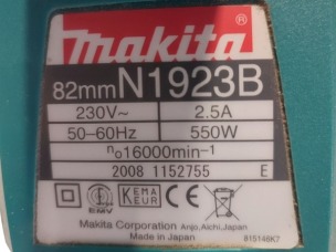 Электрорубанок Makita N1923B 82 мм (Made in Japan, 2008)