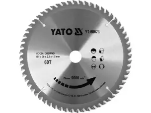Диск з напайками для міні циркулярки 185x20x60зубов Yato
