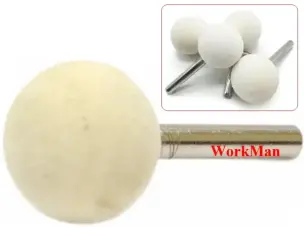 Повстяна насадка на дриль WorkMan Felt 25 мм шар