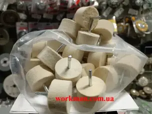Войлочная насадка на дрель WorkMan Felt 50х25 мм