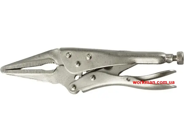 Затискні кліщі з фіксатором (довгі губки) WorkMan Long-170
