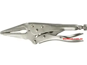 Затискні кліщі з фіксатором (довгі губки) WorkMan Long-170