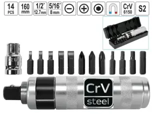 Ударная отвертка CrV 14шт 160мм