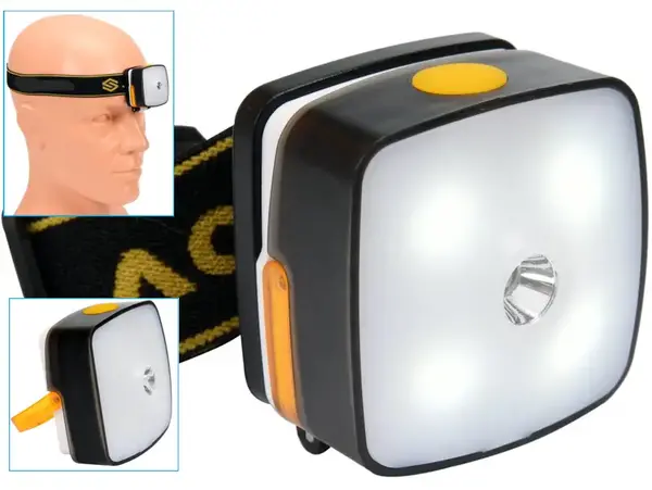 Ліхтар налобний акумуляторний CREE XPE + SMD LED
